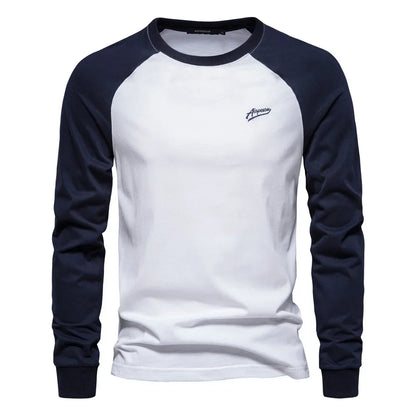 MONVIEL™ | Men's Raglan Long-Sleeve Cotton Tee