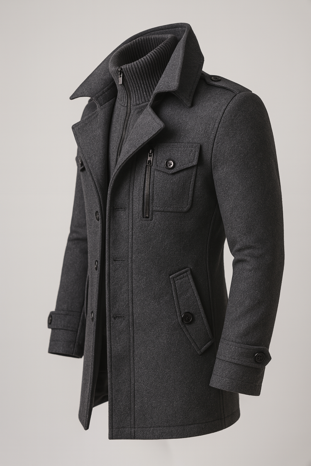 MANSSINO™ | Men's Double-Breasted Long Winter Coat