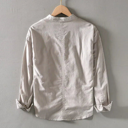 Arnaud™ | Chemise en lin col tunisien