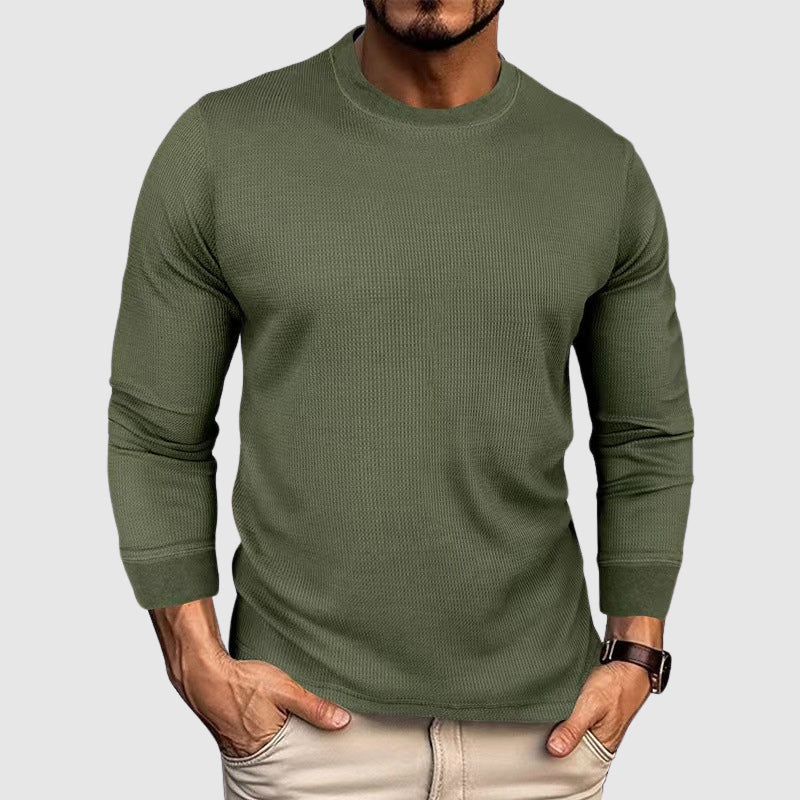 MANSSINO™ | Men's Knitted Mock-Neck Shirt