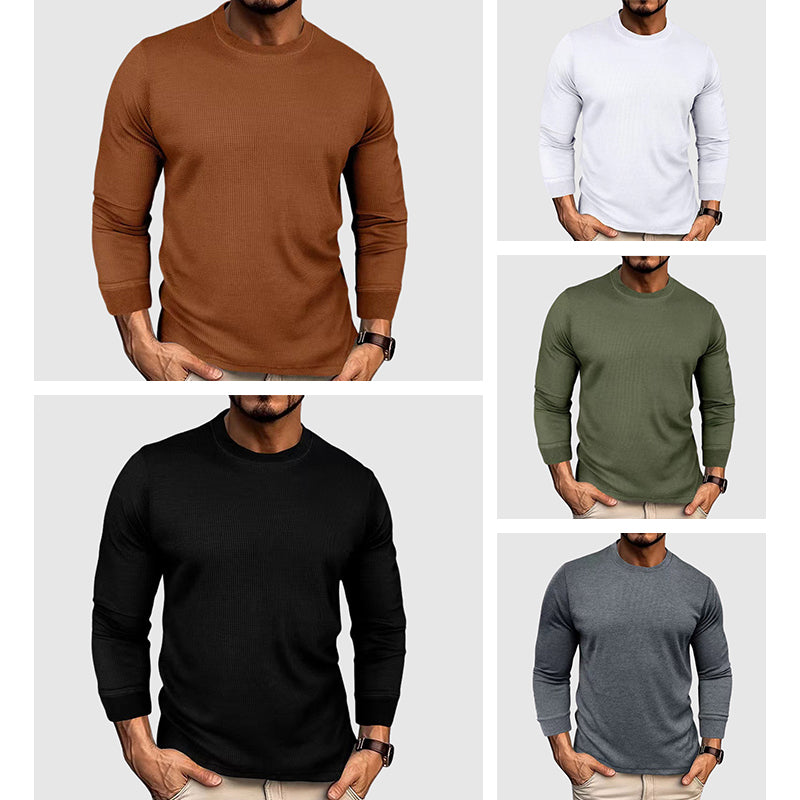 MANSSINO™ | Men's Knitted Mock-Neck Shirt