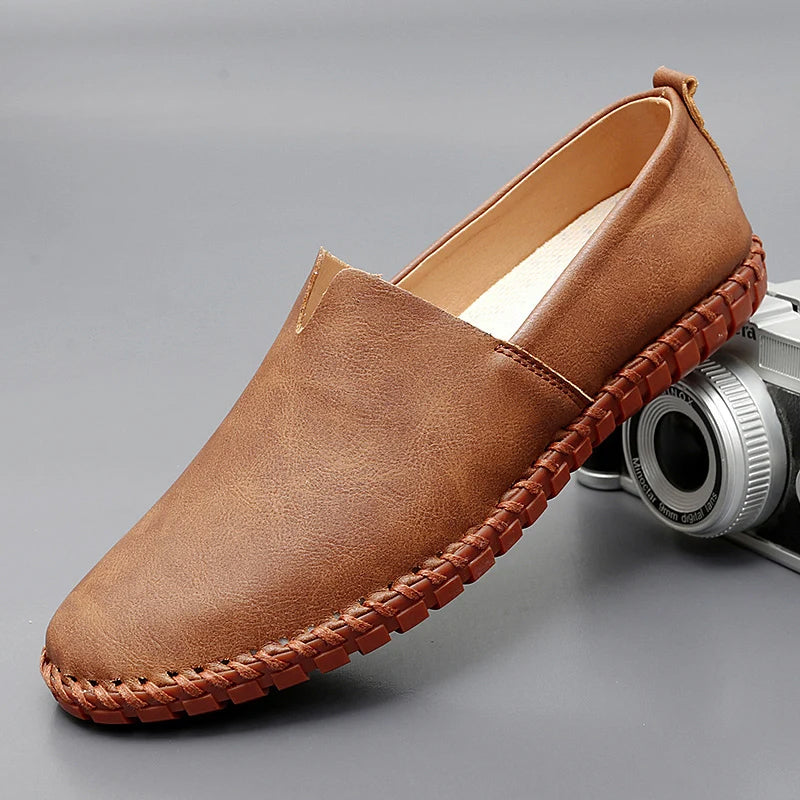 MANSSINO™ | Men's Polished Leather Dress Loafer