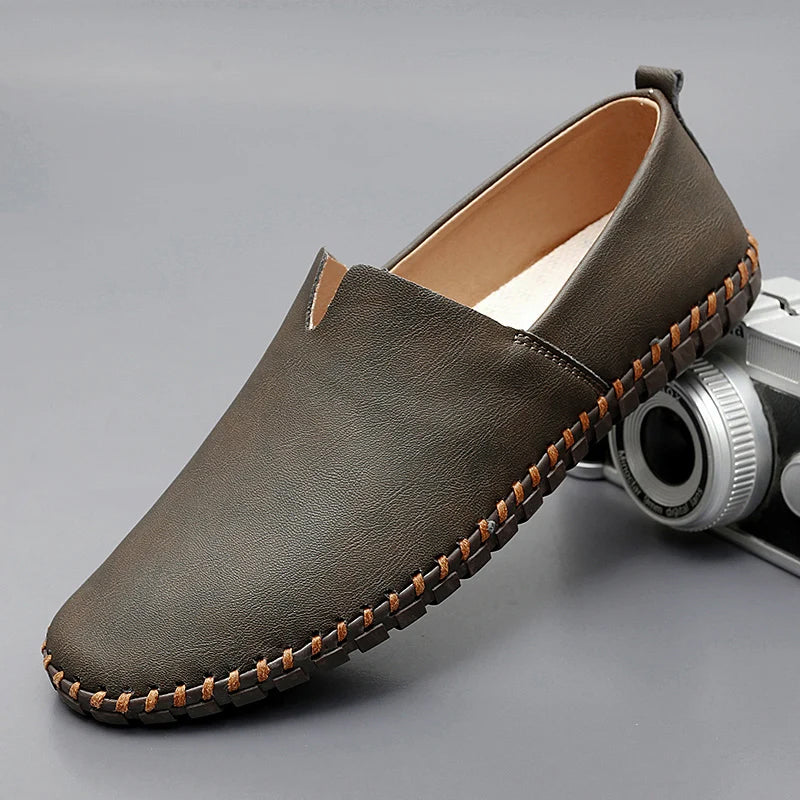 MANSSINO™ | Men's Polished Leather Dress Loafer