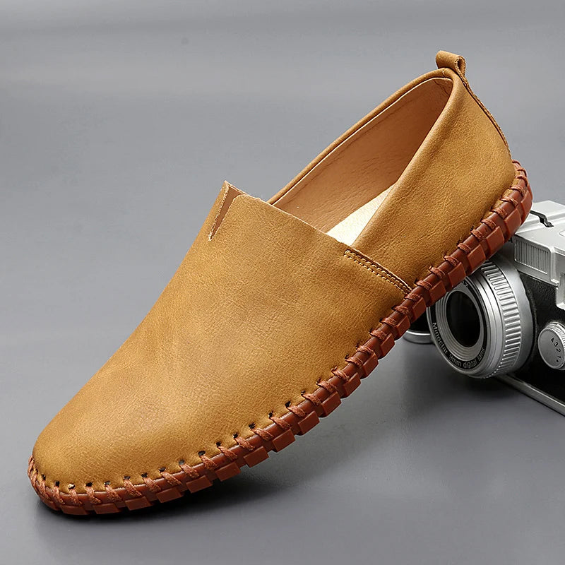MANSSINO™ | Men's Polished Leather Dress Loafer
