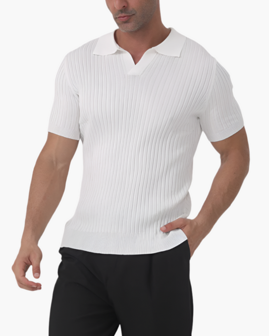 Gaël™ | Polo côtelé respirant