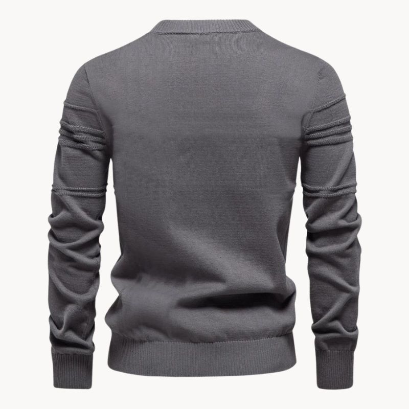 MONVIEL | Mens Fine-Striped Knit