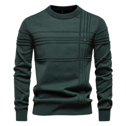 MONVIEL | Mens Fine-Striped Knit