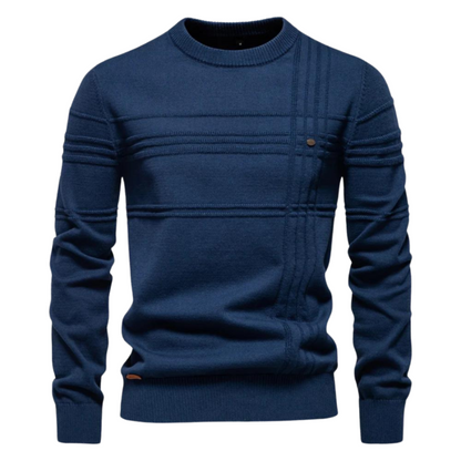 MONVIEL | Mens Fine-Striped Knit