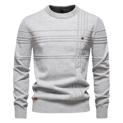 MONVIEL | Mens Fine-Striped Knit