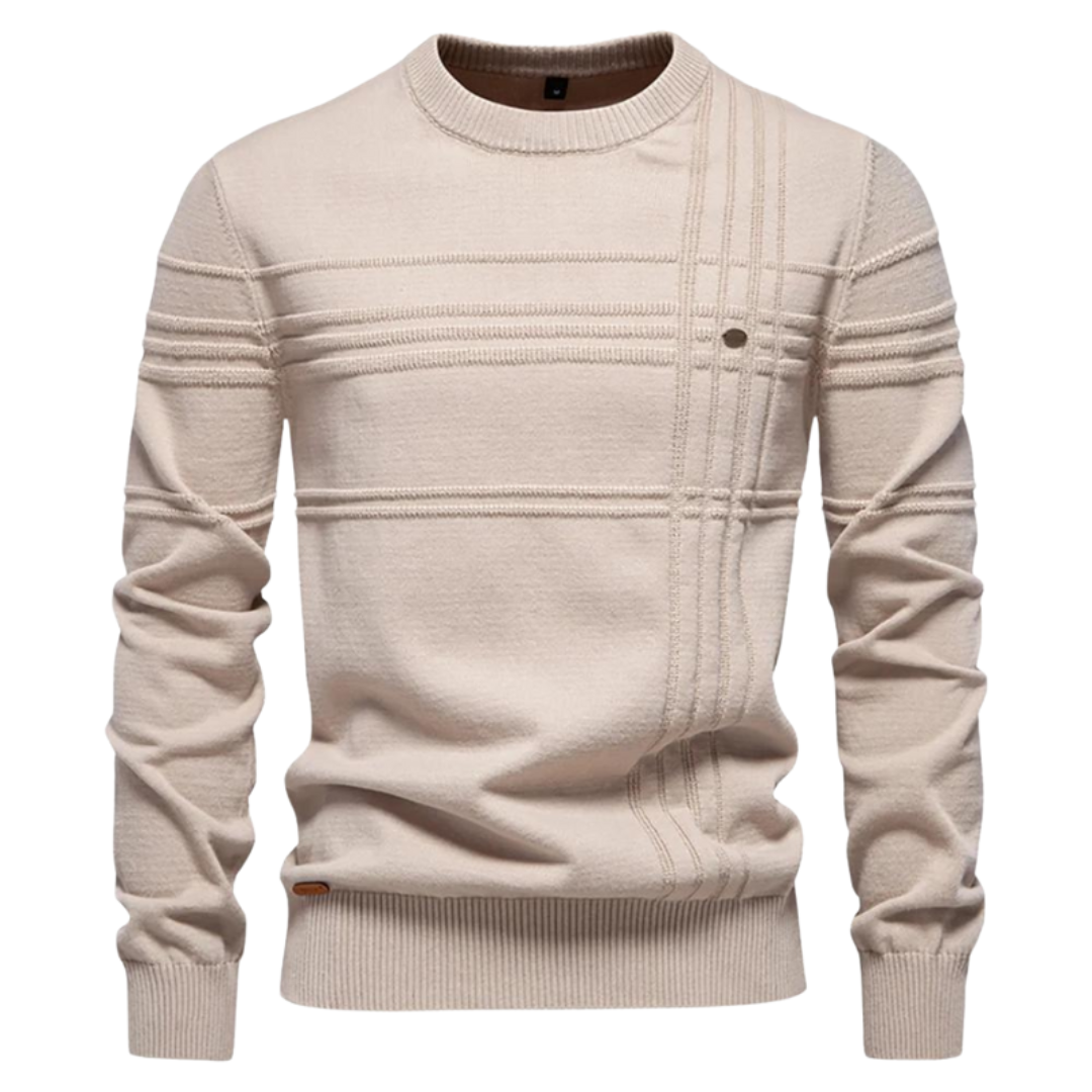 MONVIEL | Mens Fine-Striped Knit