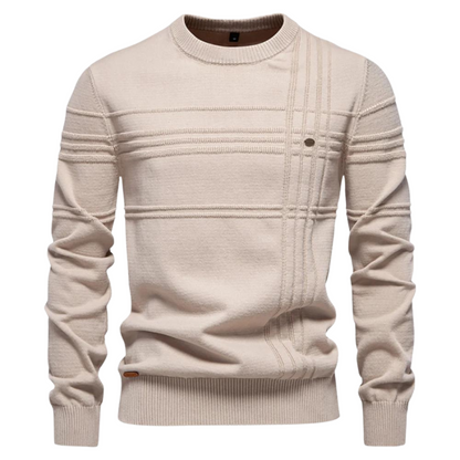 MONVIEL | Mens Fine-Striped Knit