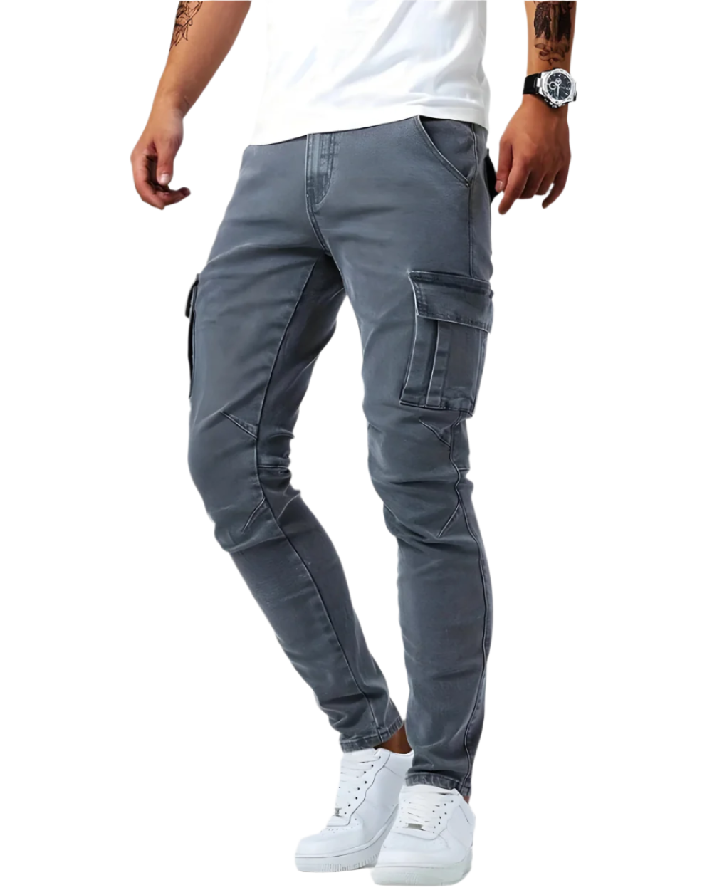 Elouan™ | Pantalon cargo stretch homme
