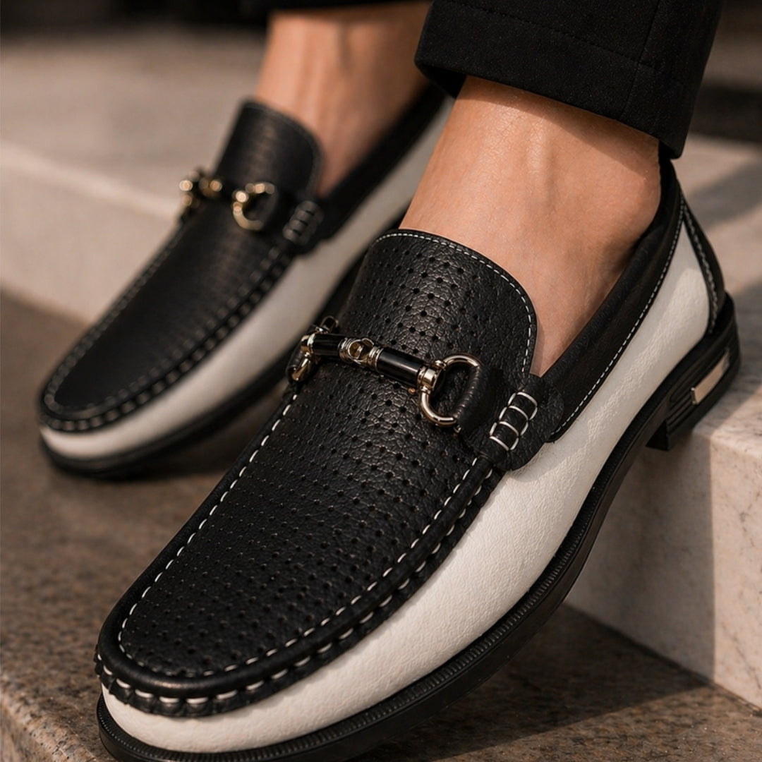 MANSSINO™ | Men's Perforated Leather Slip-On