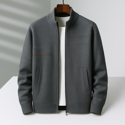 MANSSINO™ | Knit Zip-Up Jacket