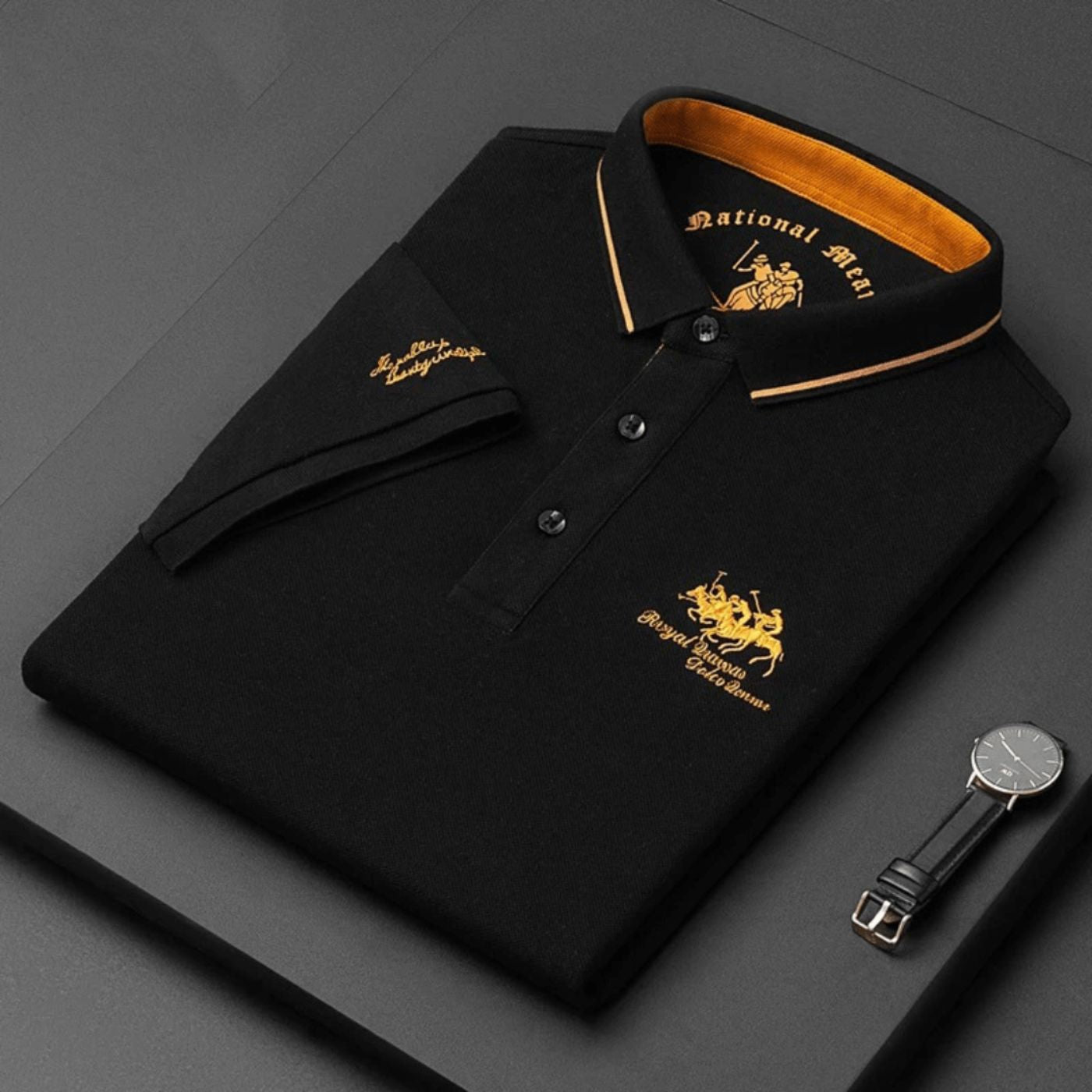 MONVIEL™ | Contrast-Trim Breathable Polo