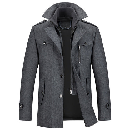 MANSSINO™ | Men's Double-Breasted Long Winter Coat