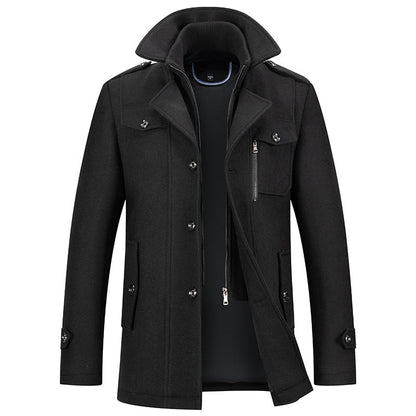 MANSSINO™ | Men's Double-Breasted Long Winter Coat