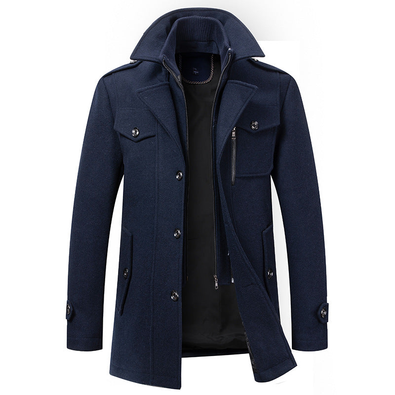 MANSSINO™ | Men's Double-Breasted Long Winter Coat