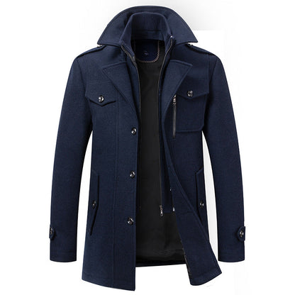 MANSSINO™ | Men's Double-Breasted Long Winter Coat