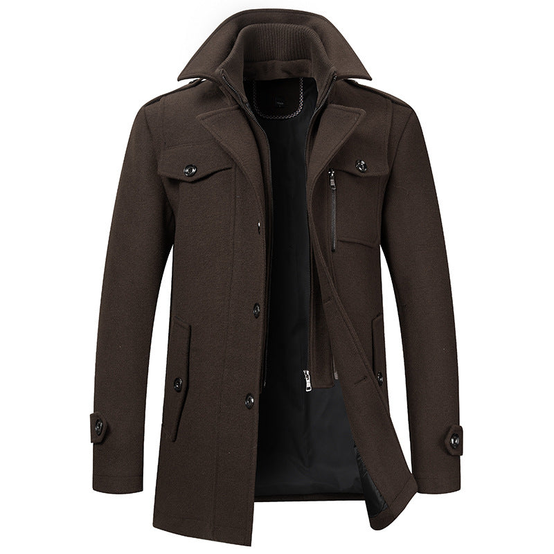 MANSSINO™ | Men's Double-Breasted Long Winter Coat