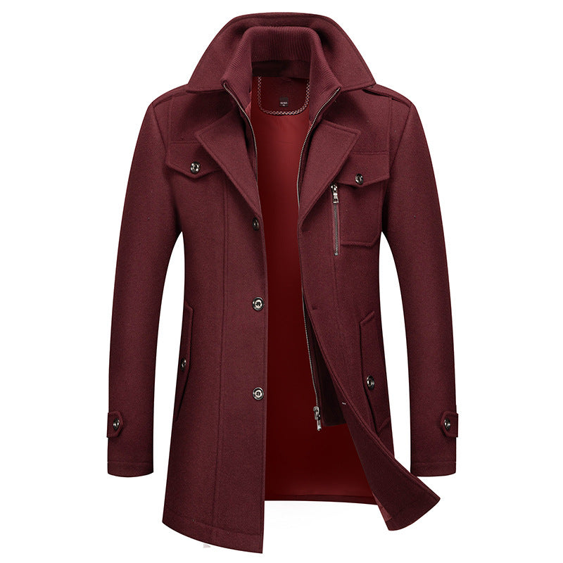 MANSSINO™ | Men's Double-Breasted Long Winter Coat
