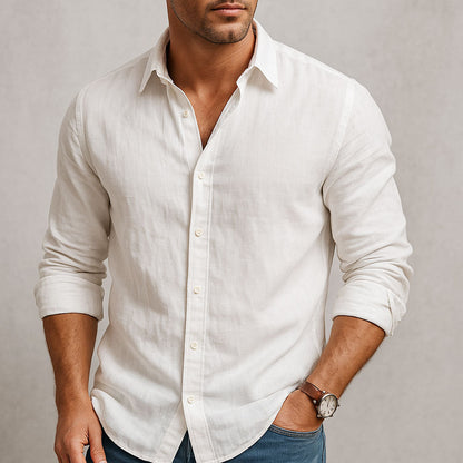 MONVIEL | SIMPLE LINEN SHIRT