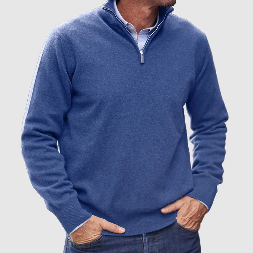 MANSSINO™ | Men's Slim Fit Quarter-Zip Pullover
