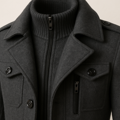 MANSSINO™ | Men's Double-Breasted Long Winter Coat