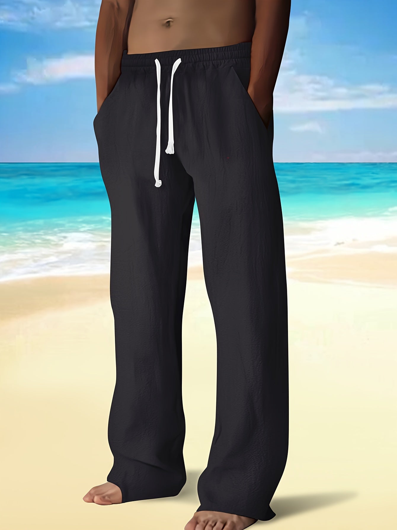 MONVIEL™ | Men's Cotton-Linen Drawstring Trousers