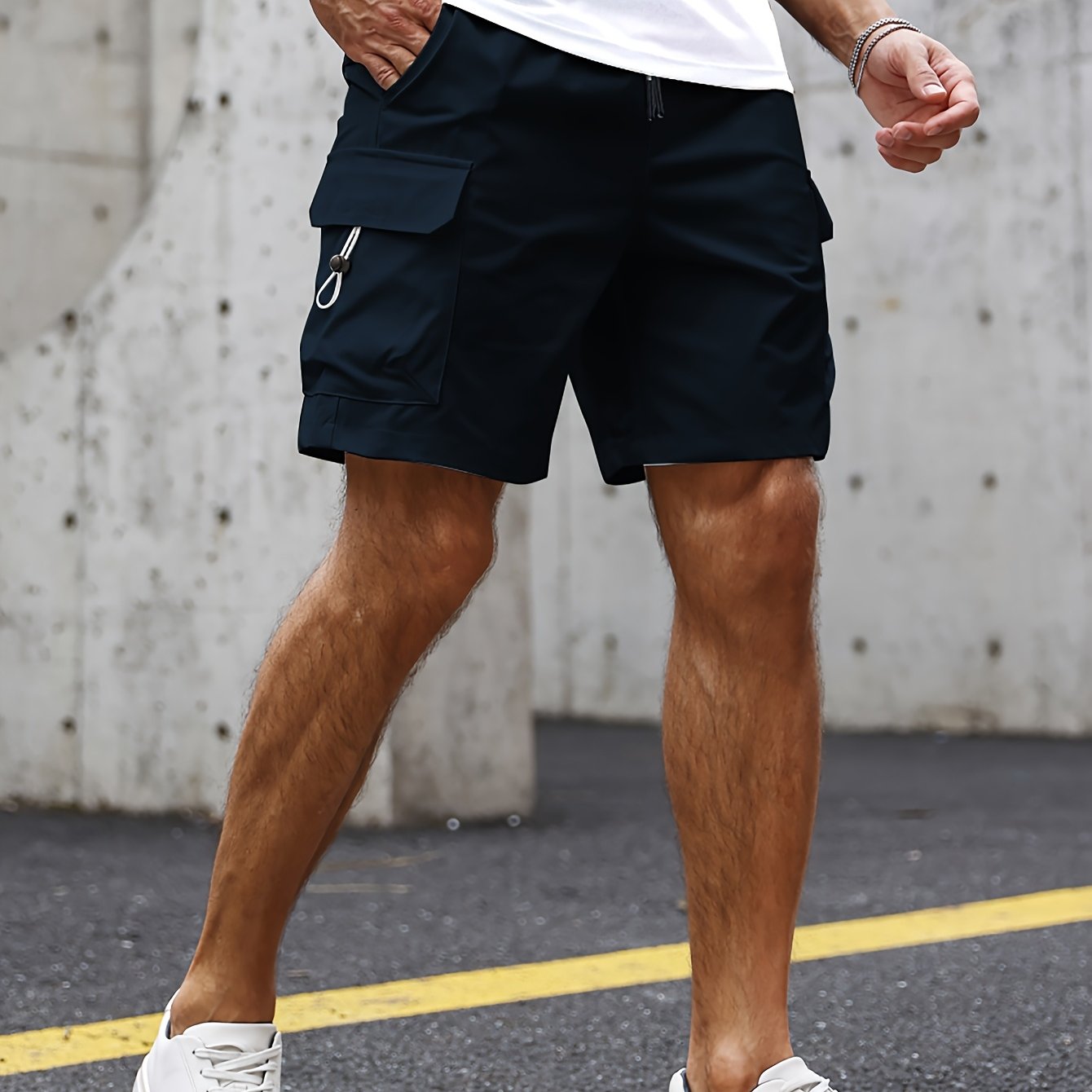 MANSSINO™ | Men's Relaxed Polyester Cargo Shorts