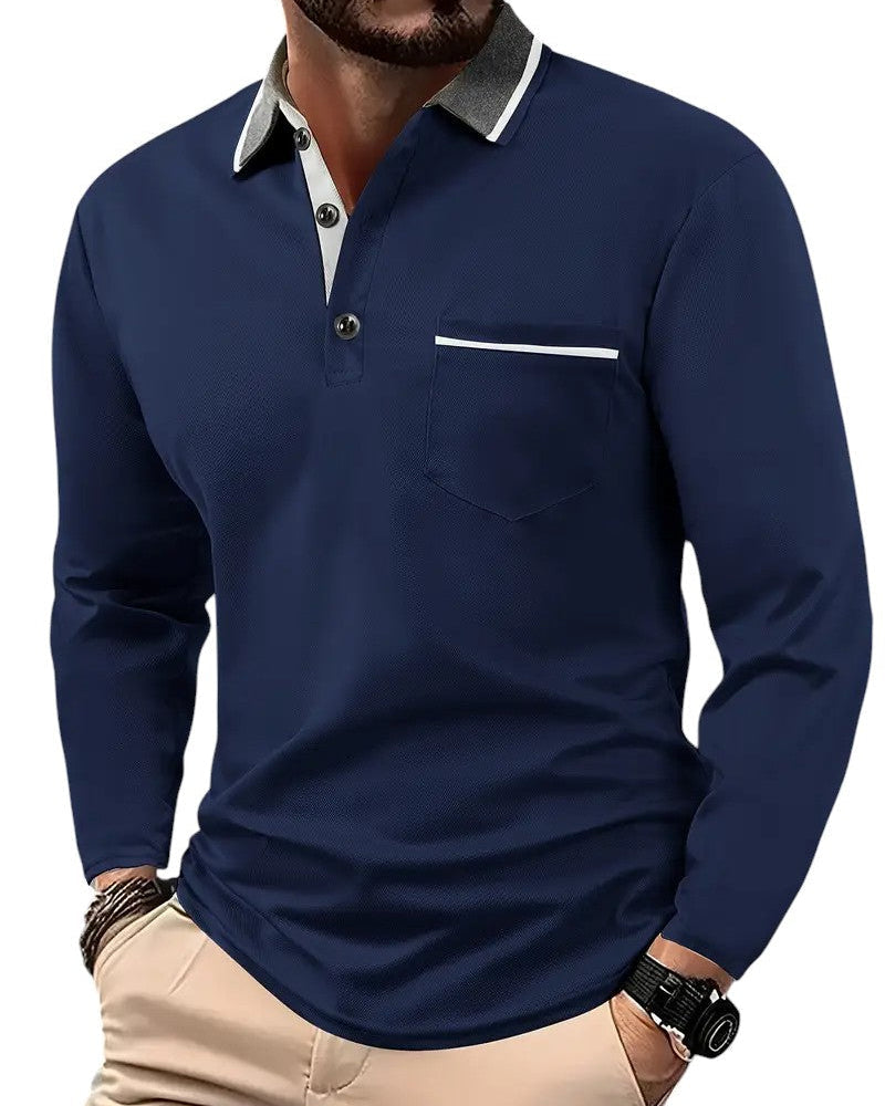 MONVIEL | Classic Long-Sleeve Polo