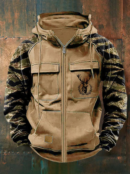 MANSSINO™ | Multi-Pocket Camo Sleeve Hoodie