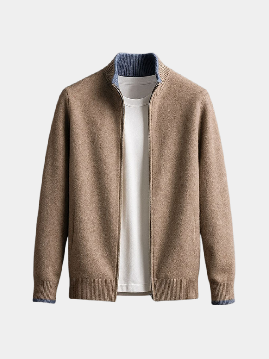 MANSSINO™ | Men's Full-Zip Knit Sweater