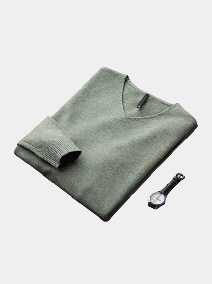 MANSSINO™ | Men's V-Neck Fine Fibre Pullover