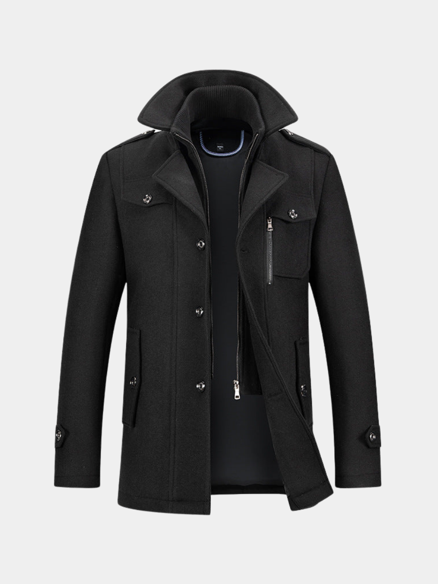 MANSSINO™ | Men's Double-Breasted Long Winter Coat