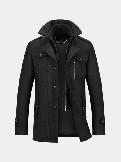 MANSSINO™ | Men's Double-Breasted Long Winter Coat