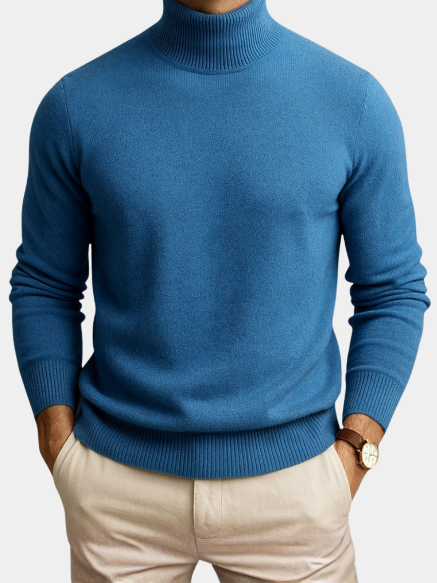 MANSSINO™ | Men's Roll-Neck Knit Pullover