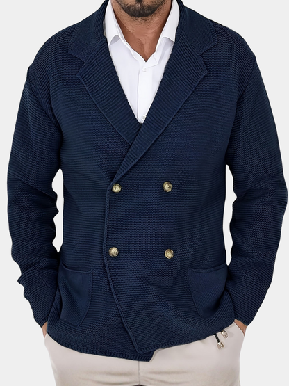 MANSSINO™ | Wool-Blend Jacket-Style Cardigan