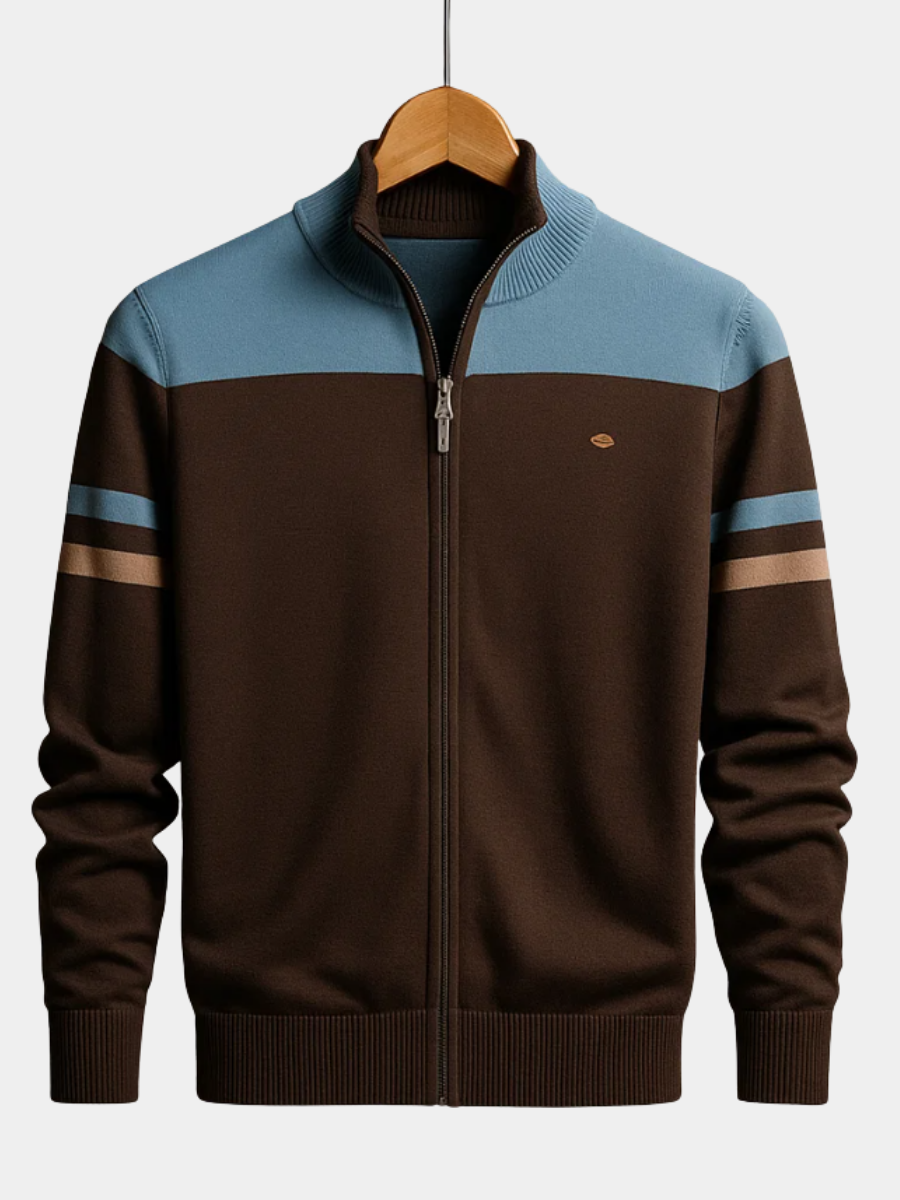 MANSSINO™ | Men's Colorblock Full Zip Sweatshirt