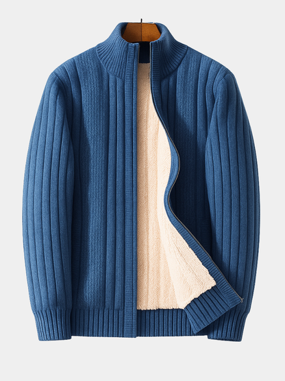 MANSSINO™ | Men's Ribbed Zip Cardigan