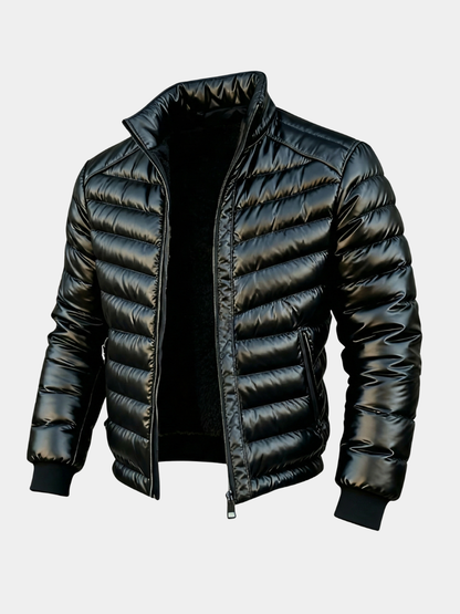 MANSSINO™ | Quilted Gloss Jacket