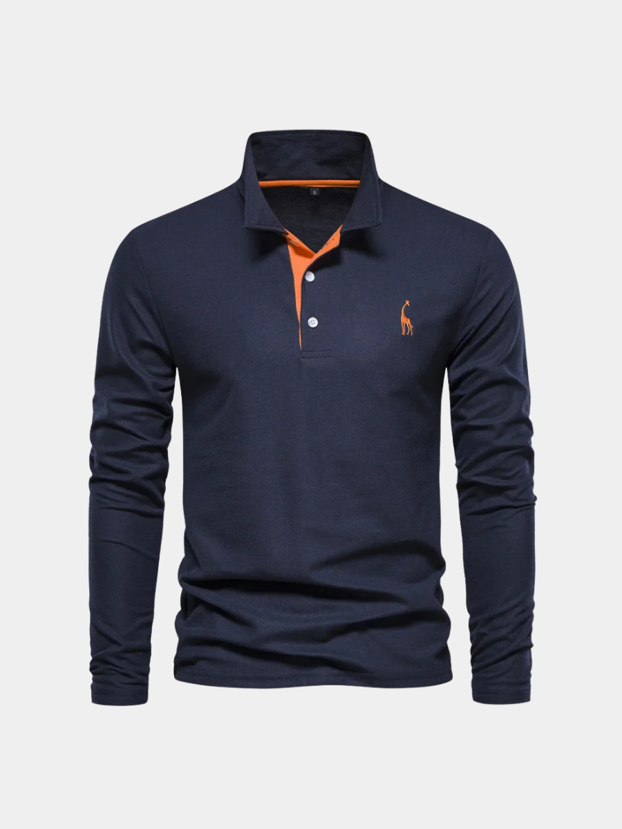 MANSSINO™ | Men's Embroidered Polo Collar Pullover