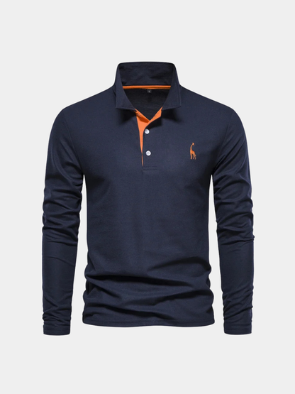 MANSSINO™ | Men's Embroidered Polo Collar Pullover