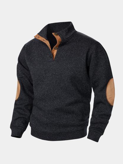 MONVIEL | Mens Button-Placket Knit