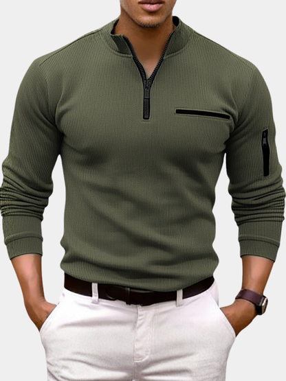 Étienne™ | Chemise manches longues col zippé
