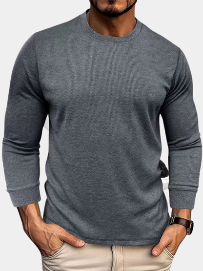 MANSSINO™ | Men's Knitted Mock-Neck Shirt