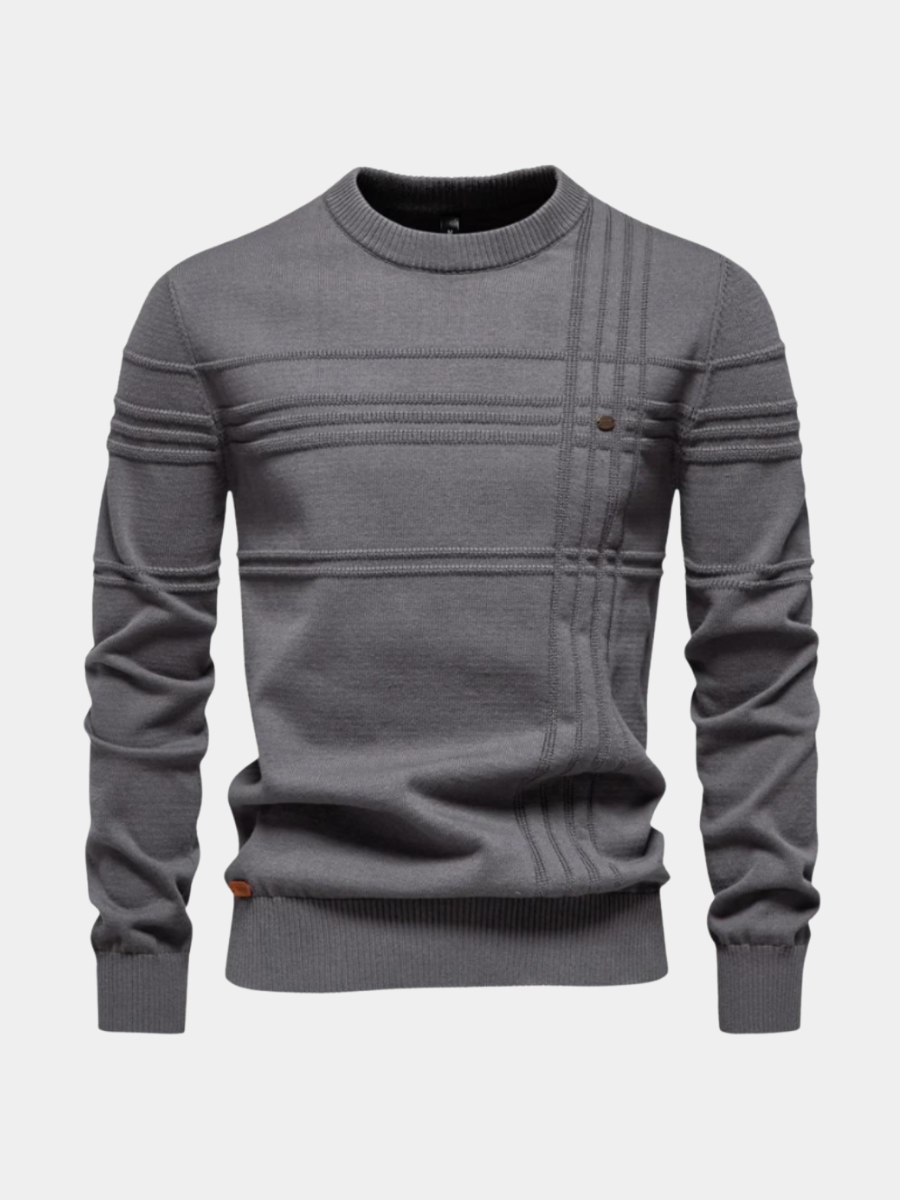 MONVIEL | Mens Fine-Striped Knit