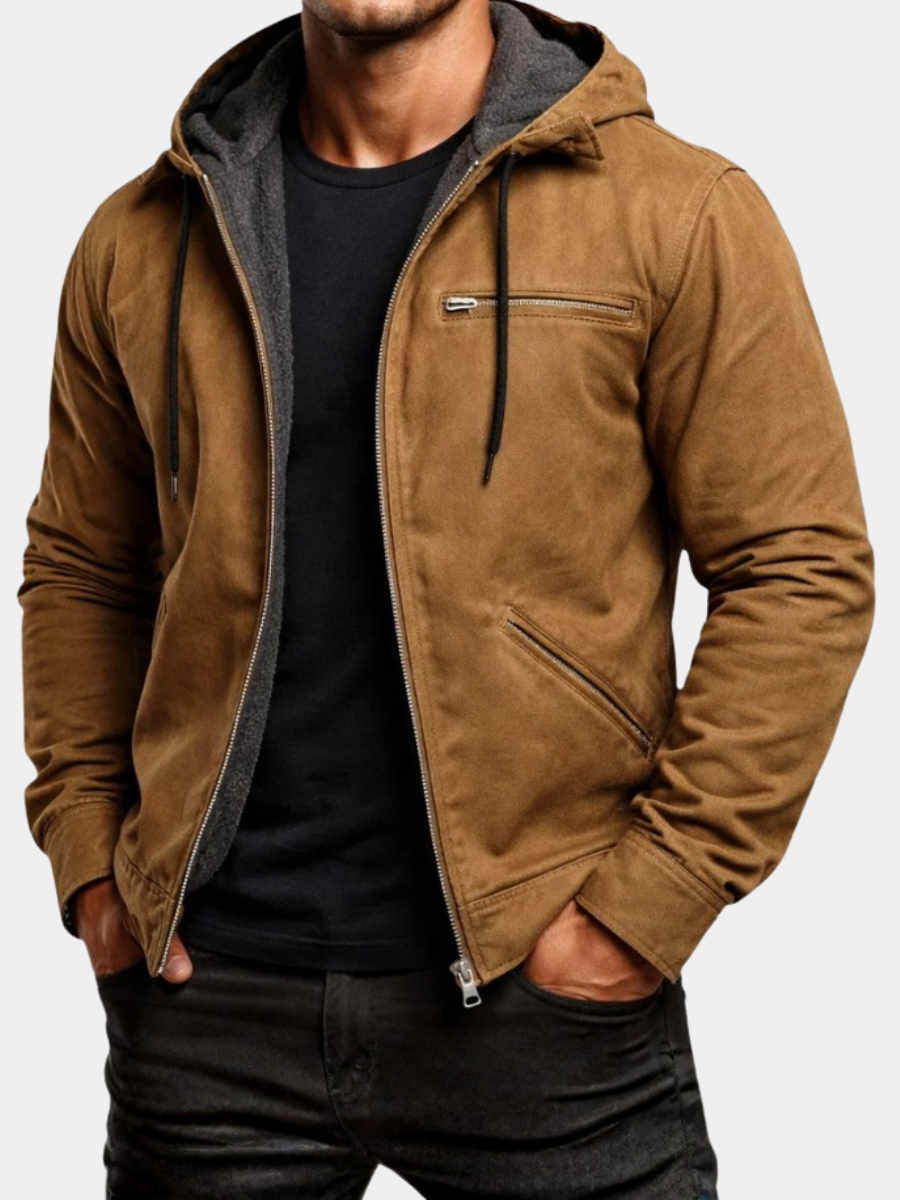 MANSSINO™ | Canvas Hooded Jacket
