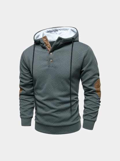 MANSSINO™ | Slim-Fit Half-Button Hooded
