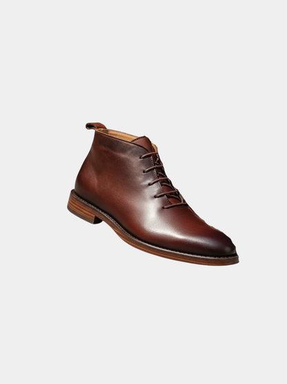 MANSSINO™ | Men's Full-Grain Leather Lace-Up Boot